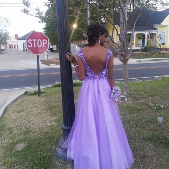 Purple formal gown